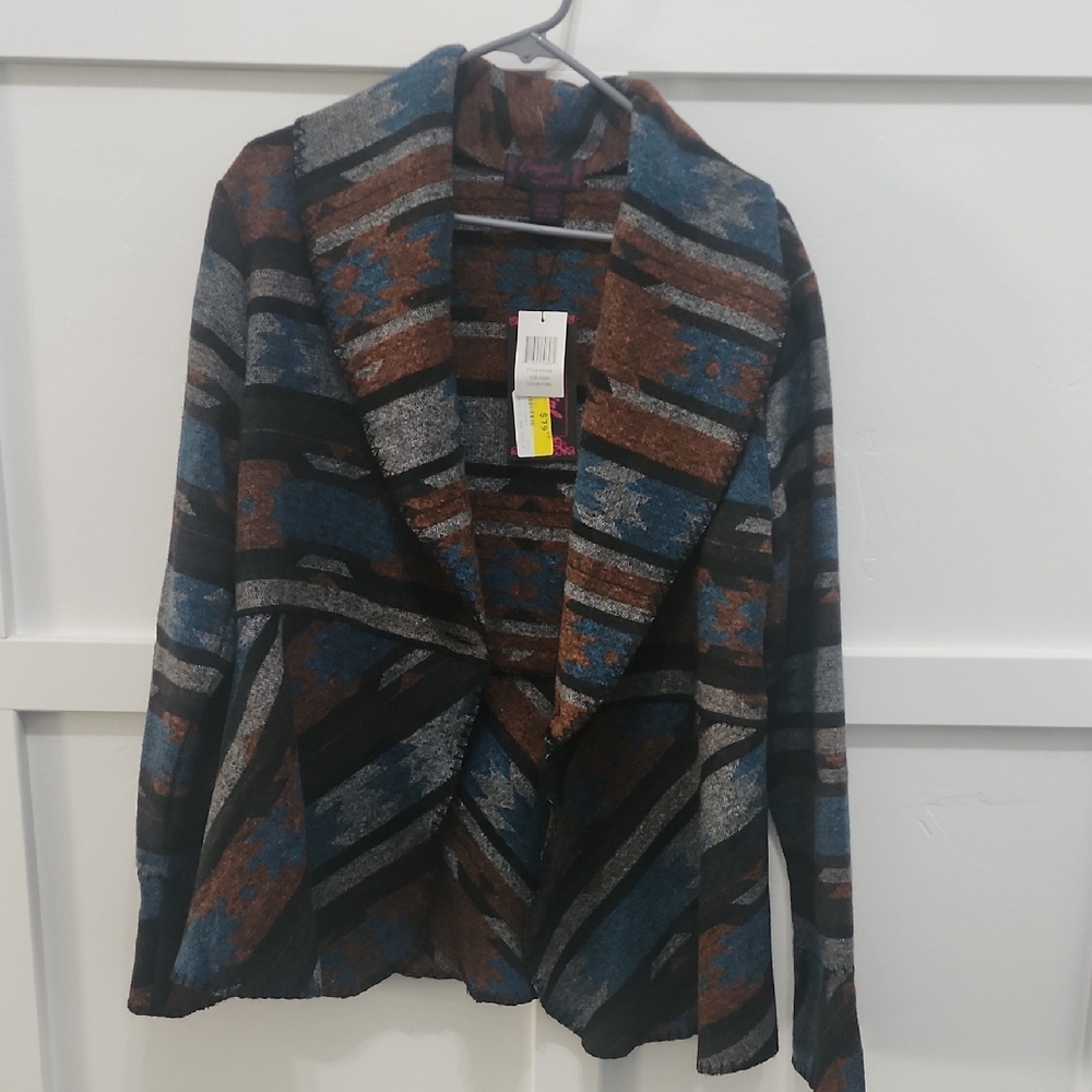 Multicolor Patterned Women's Blazer